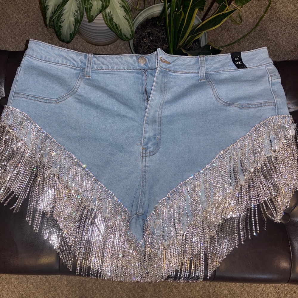 Light Blue Denim Shorts